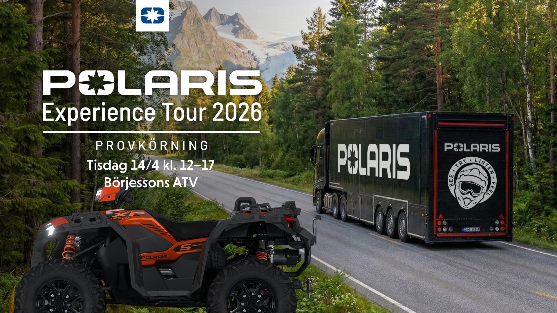 14/4: Polaris Experience Tour hos Börjessons ATV