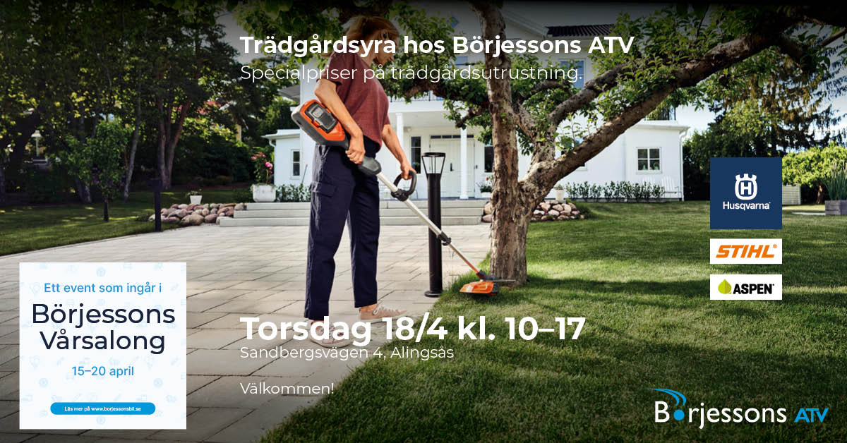 Välkommen till Trädgårdsyra hos Börjessons ATV!